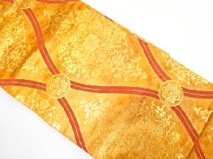 未使用品 立涌に華紋織り出し 名古屋帯